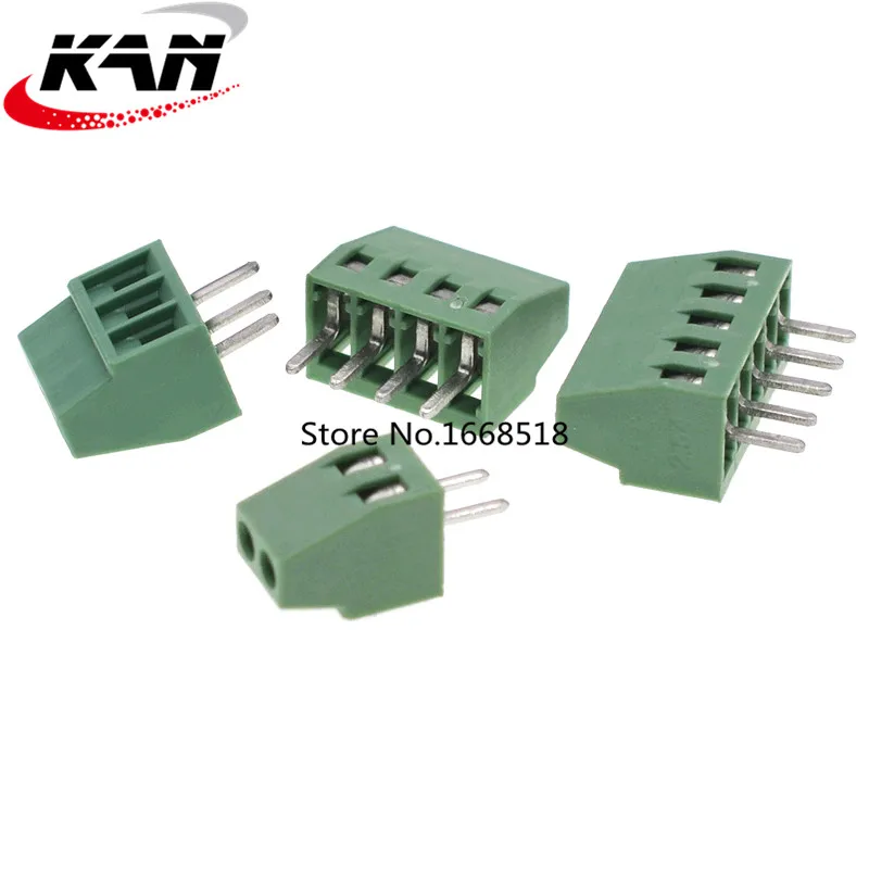 10pcs KF128 2.54mm PCB Mini Screw Terminal Block KF128-2.54 2P 3P 4P 5P 6P 7P 8P 9P 10P 12P 14P 16P Splice Terminal KF120-2.54