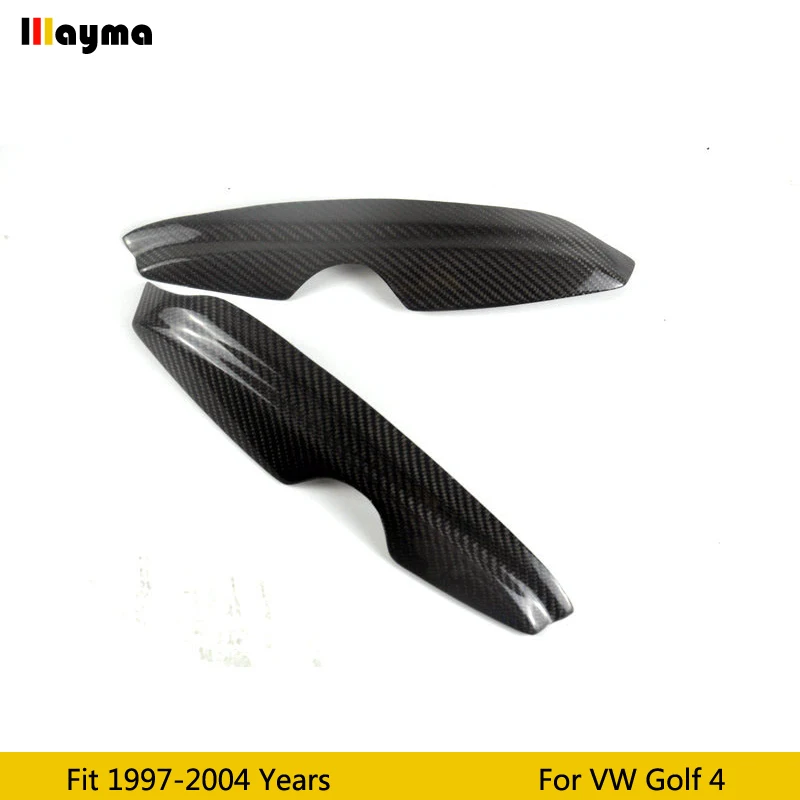 For VW Golf 4 GTI R32 1997 - 2004 Carbon fiber headlight covers eyelid MK4 Fiber glass FRP primer front lamp eyebrow sticker