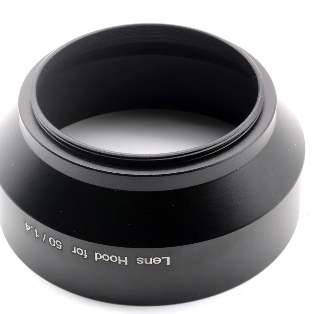 For Nikon 50mm f/1.4 lens Metal Lens Hood 50/1.4 with 72mm top filter thread