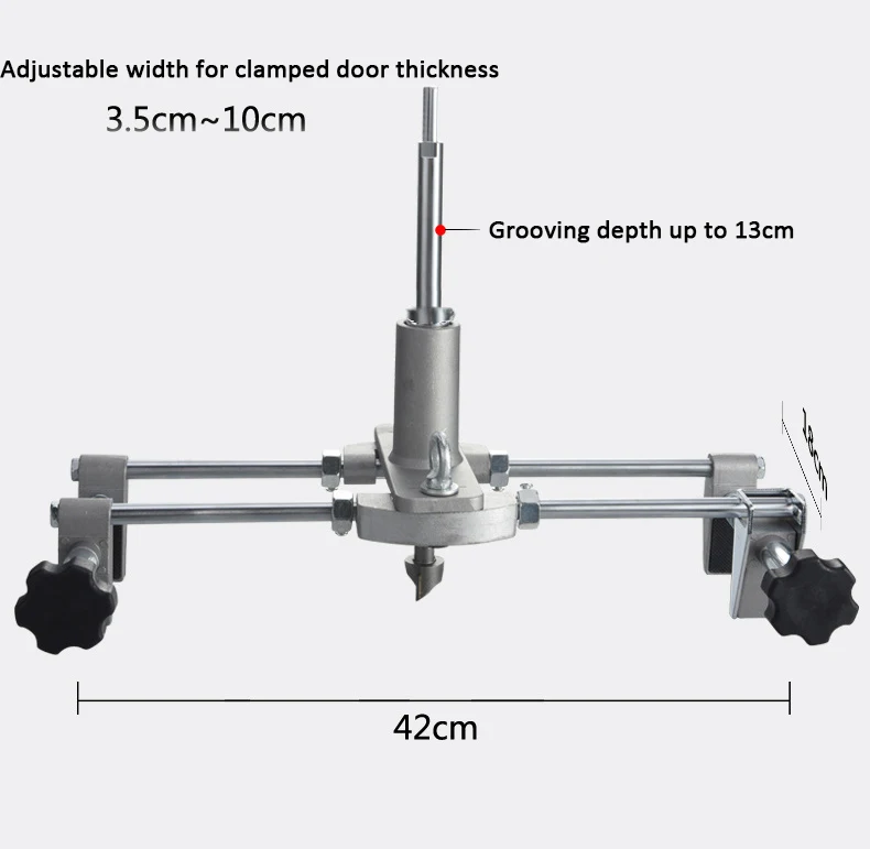 Woodworking Tool Wooden Door Hole Reaming Drill Opener Slotting Tool kit Door Lock Hole installation Tool Lock Drill Door Lock