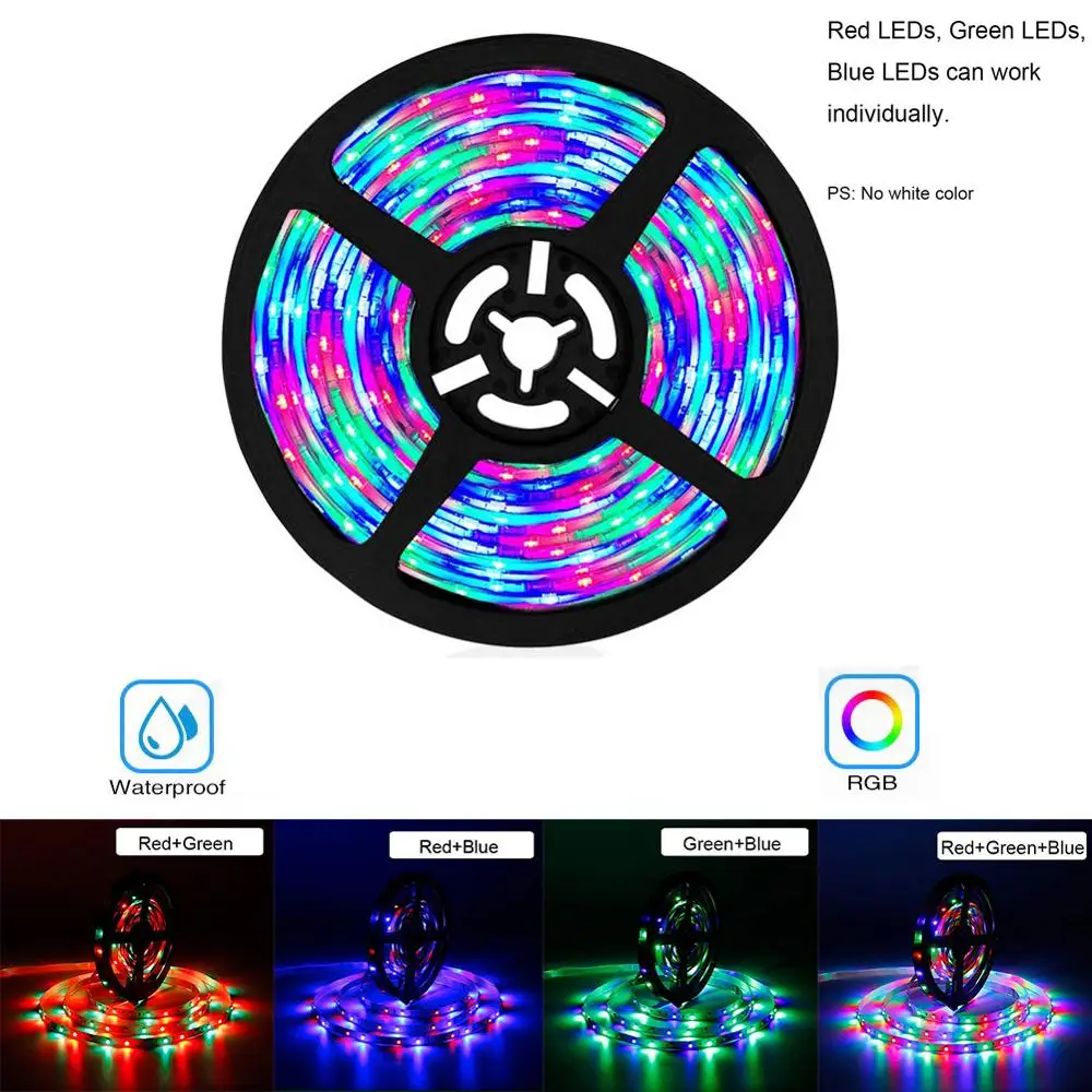 Synchronizacja muzyki taśmy led rgb taśma diodowa 2835 wodoodporna ip65 oświetlenie na imprezę 10m 15m rgb wstążka z pilot zdalnego sterowania led