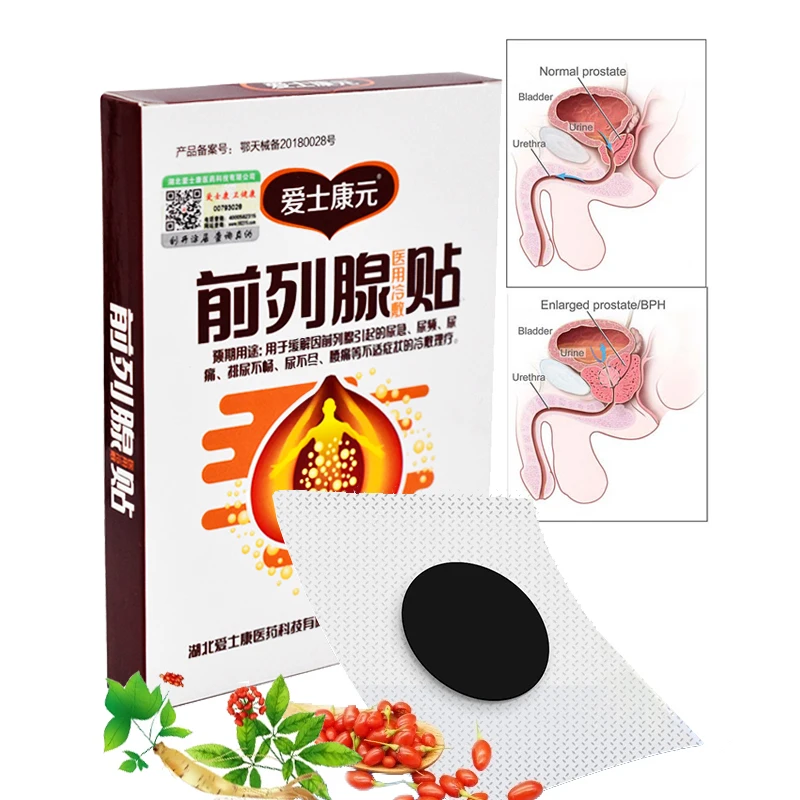 ZB Prostatic Navel Plaster Patch Treatment For Male Urinary Tract Infection Prostatitis Enlarged Prostate Massager 4PCS