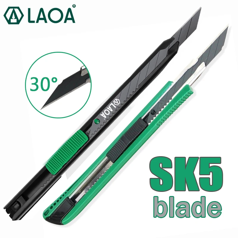 LAOA Sharp Wallpaper Knife Acute Angle Blade Cutting paper Tools Art knife