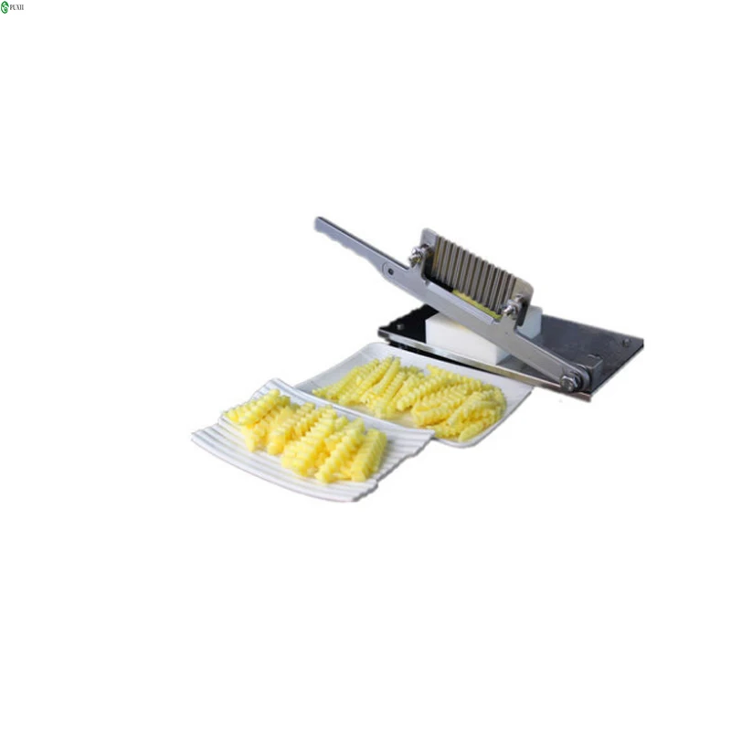 Manual Wave Spike Potato Machine Stainless Steel Cutting French Strip Cutters Artichoke Wavy Strip Cut Flower Fries Machine 1PC