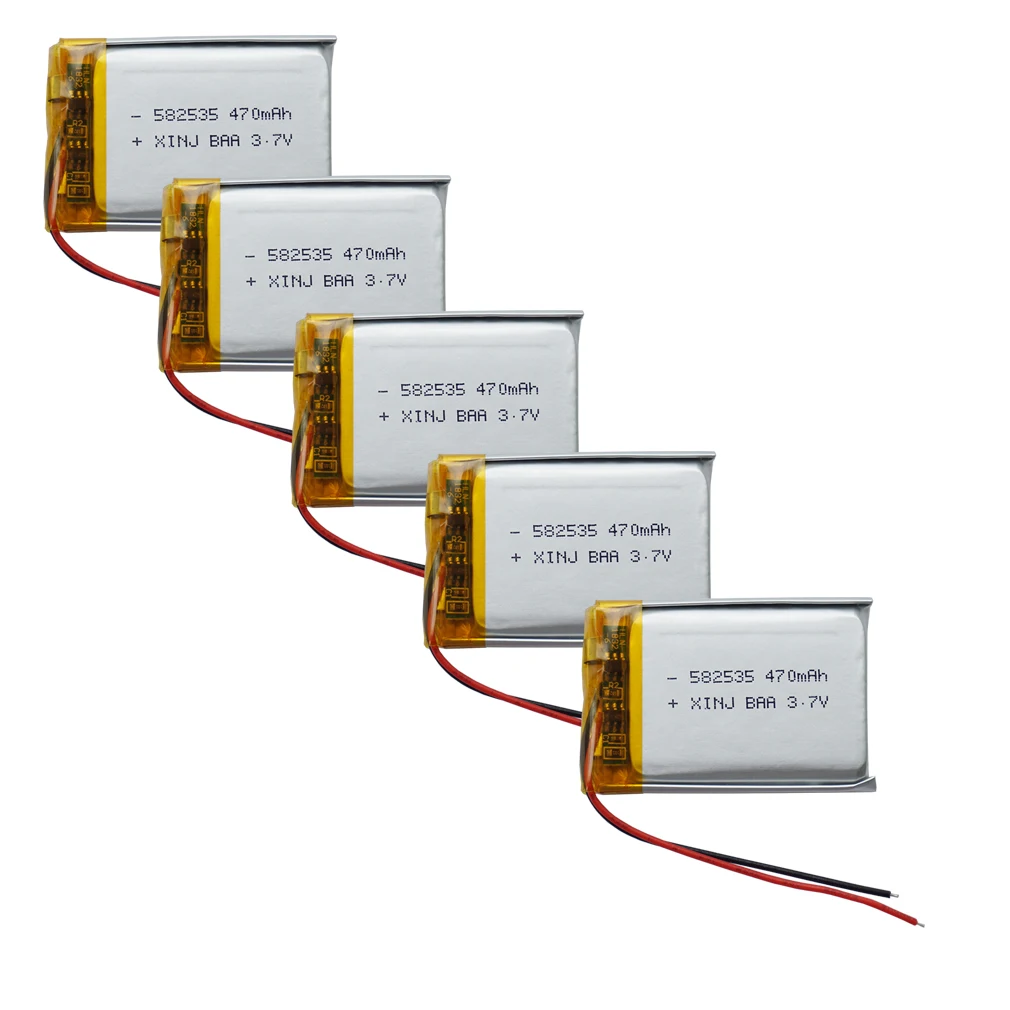 3,7 V 470 mAh 1,74 Wh oplaadbare polymeer Li-lithiumbatterij Lipo-cellen 582535   Voor GPS MP4 LED-muziekspeler DVC Camera DashCam