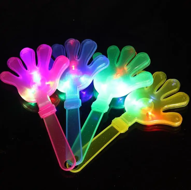 

Led Light Up Hand Clapper Concert Party Bar Supplies Novelty Flashing Hand Shot Led Palm Slapper Kids Electronic Wholesale