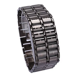 Newly Men's Binary LED Digital Quartz Wrist Watch Father's Day Fashion Creative Gift