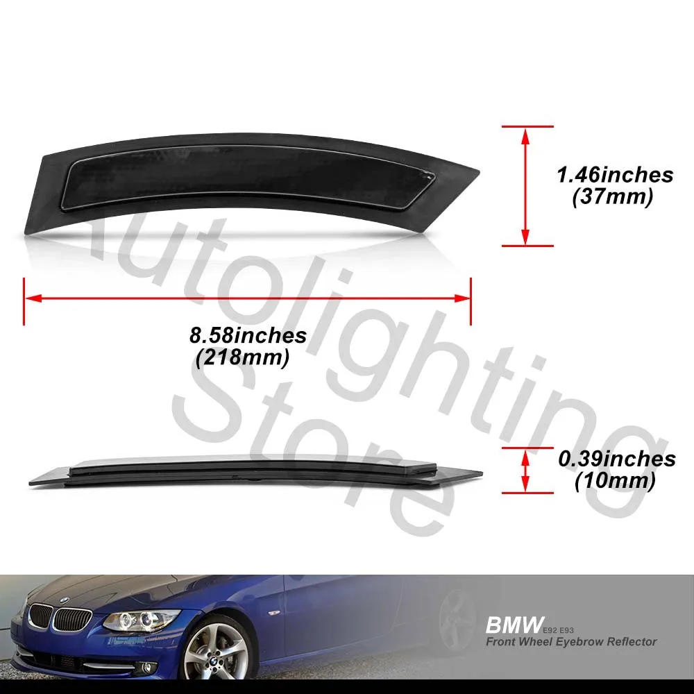 Smoked Side Marker Reflector Sidemarker Lamps For BMW X3 E92 E93 2007-2013 Convertible/Coupe 28i 328xi 335i 335xi  328i