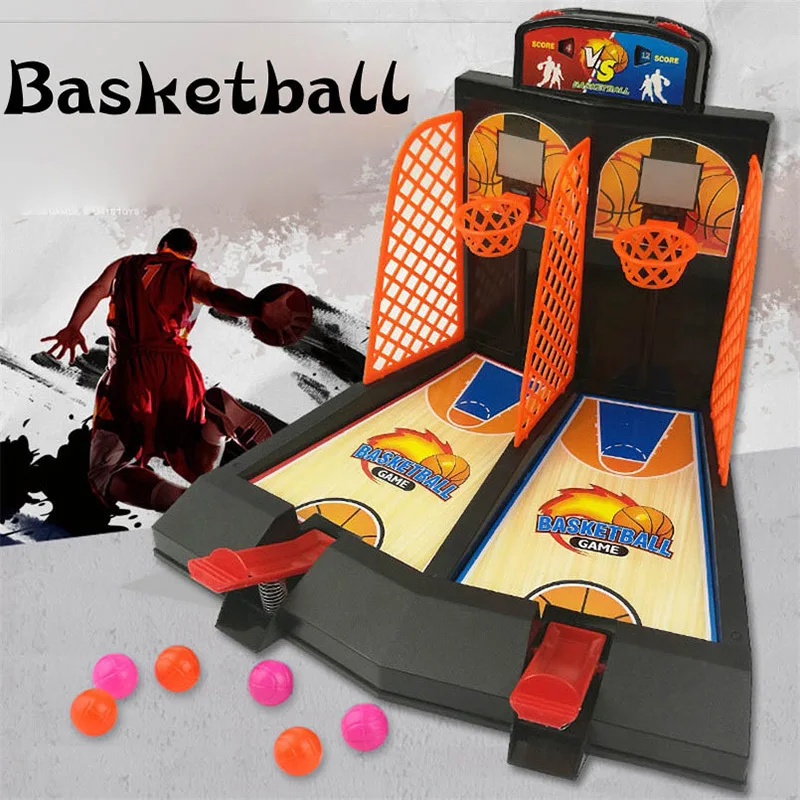 2-Player Basketball Shooting Game Desktop Table Interactive Fun Finger Battle Sports Toy for Adults-Help Reduce Stress Gifts