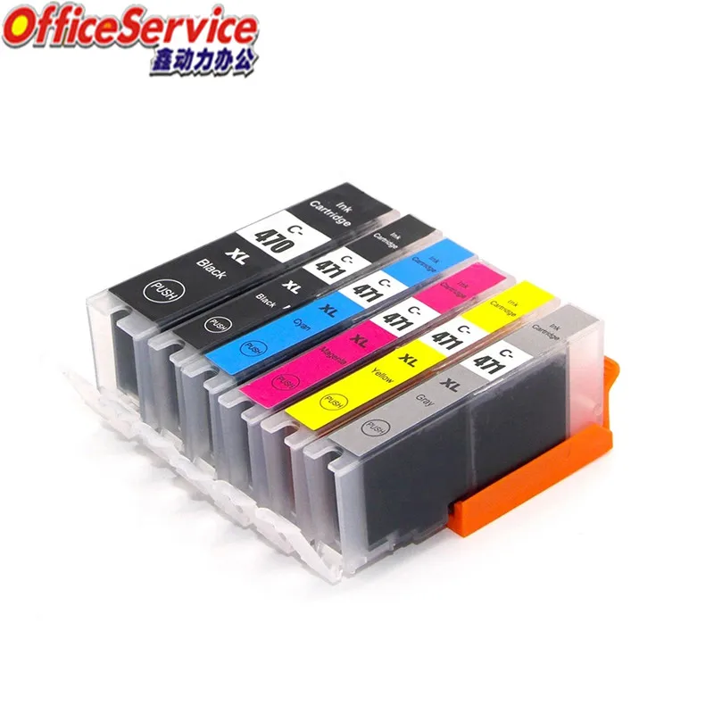 470xl PGI-470 CLI-471 PGI470 ink cartridge Compatible for canon, suit for TS8040 TS9040 MG7740 inkjet Printer