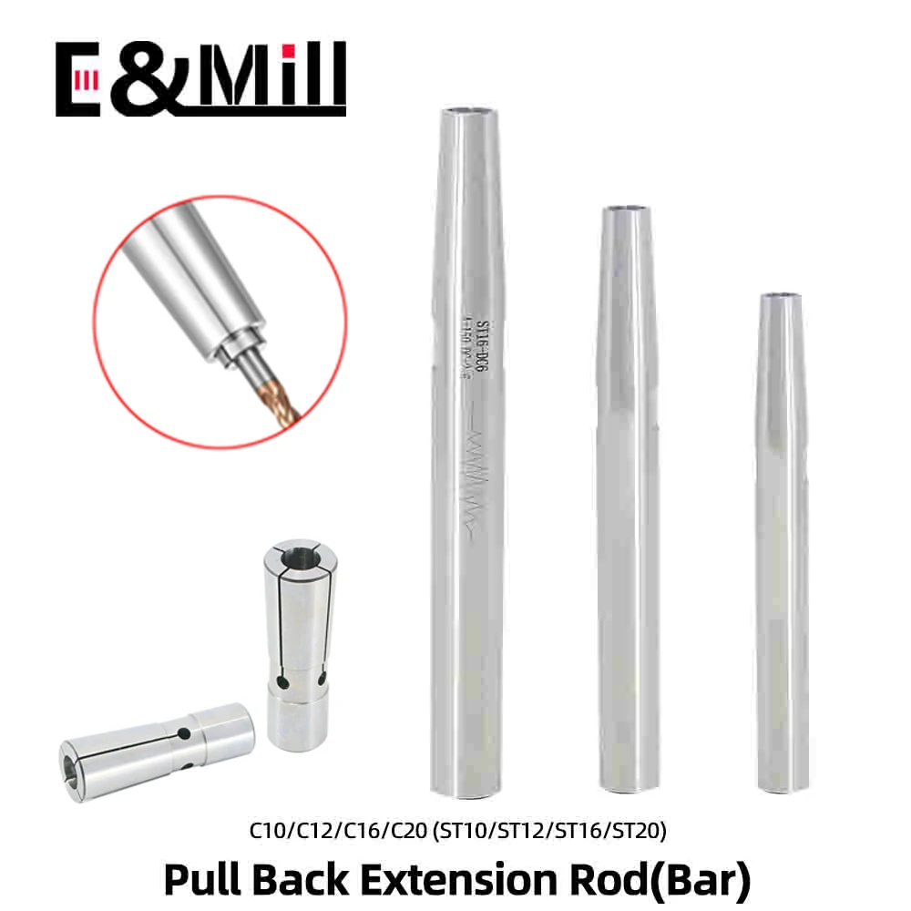 C10 C12 C16 C20 C25 DC4 DC6 DC8 100L 120L 130L 150L 200L Pull Back Extension Rod Adapter Extension Rod For Deep Hole Machining