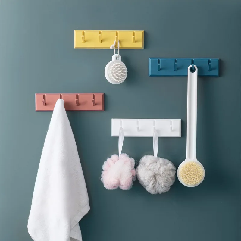 

Nordic Hooks Self Adhesive Clothing Display Racks Key Holder Wall Hook Coat Hanger Cap Room Decor Show Holder Seamless Hook