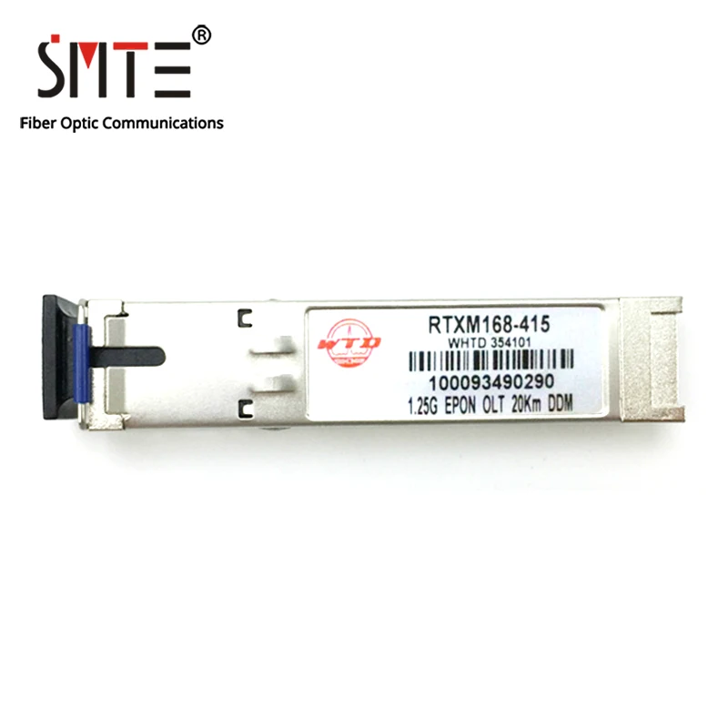 

WTD RTXM168-415 1.25G 20km DDM EPON for HW HG ZTE OLT-Class B+ 1000BASE-PX20 EPON OLT-PX20+ SFP Optica Fiber Transceiver