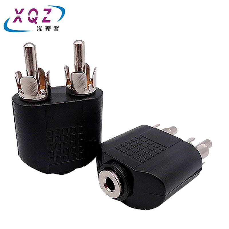 Audio 3.5mm to 2RCA adapter 3.5 female to 2RCA male adapter converter Stereo Jack female To 2 RCA Male Audio Jack Connector