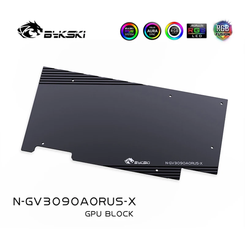

Блок водяного охлаждения графического процессора Bykski для Gigabyte GeForce RTX 3090/3080 AORUS, охладитель жидкости для видеокарты, водяной охладитель