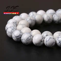 Wholesale Natural Stone Beads White Howlite Turquoises Beads 15