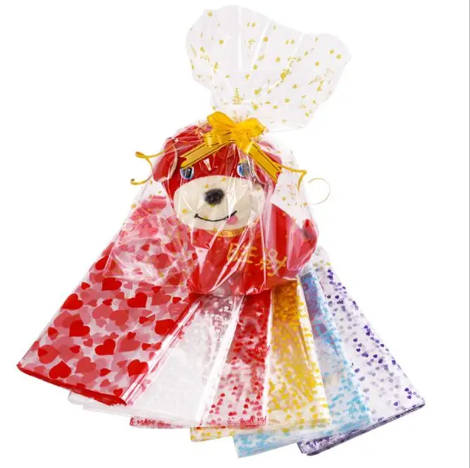 Transparent Plastic Bags for Dolls, Wedding Gift Bag, Candy Flower Cellophane Opp Pouch, Large Packaging Bag 200 PCs/Lot