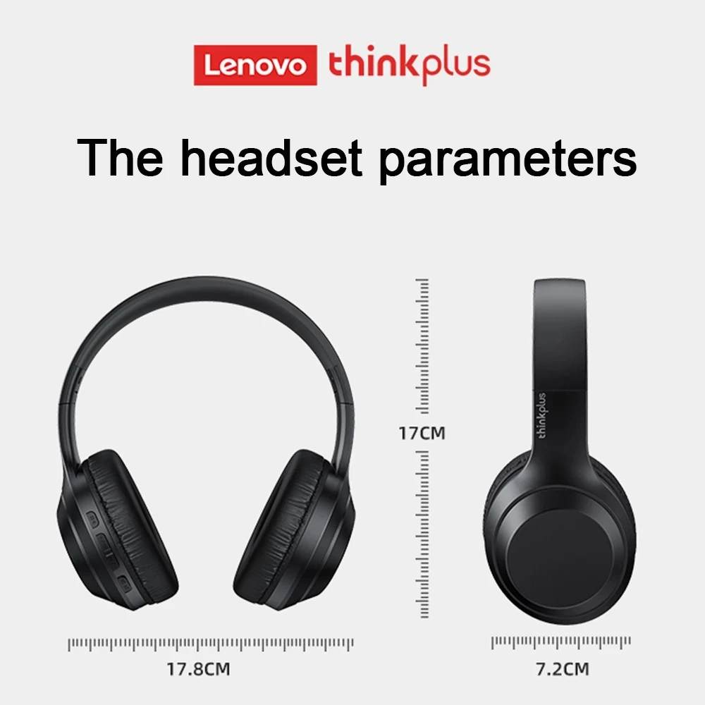 Lenovo Thinkplus TH10 TWS Headphone Stereo Bluetooth, Headset musik dengan Mic untuk ponsel iPhone Sumsamg Android IOS