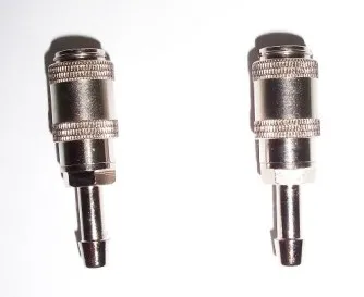 Conector de metal, tubo único, compatível com manguito nibp, 2 peças