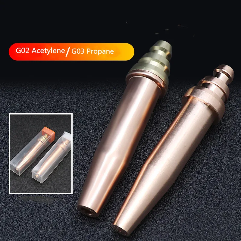 G02 /G03 88mm Isobaric Cutting Nozzle Propane 1.2/1.7/2.0 mm Gun Torch Flame Machine Acetylene Gas Cutter Nozzles Parts