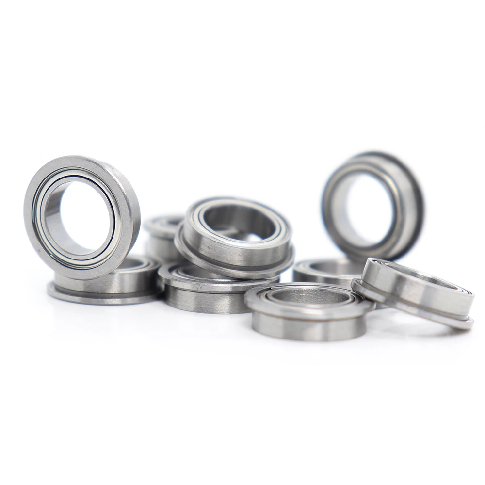 SMF126ZZ Flange Bearing 6x12x4 mm 10PCS Double Shielded Stainless Steel Flanged SMF126 Z ZZ Ball Bearings SMF126Z MF126