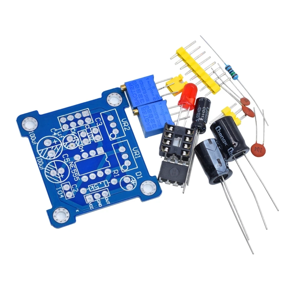 NE555 Pulse Generator Pulse Starter Duty Cycle and Frequency Adjustable Module DIY Kit Oscillator Square Wave Signal Generator