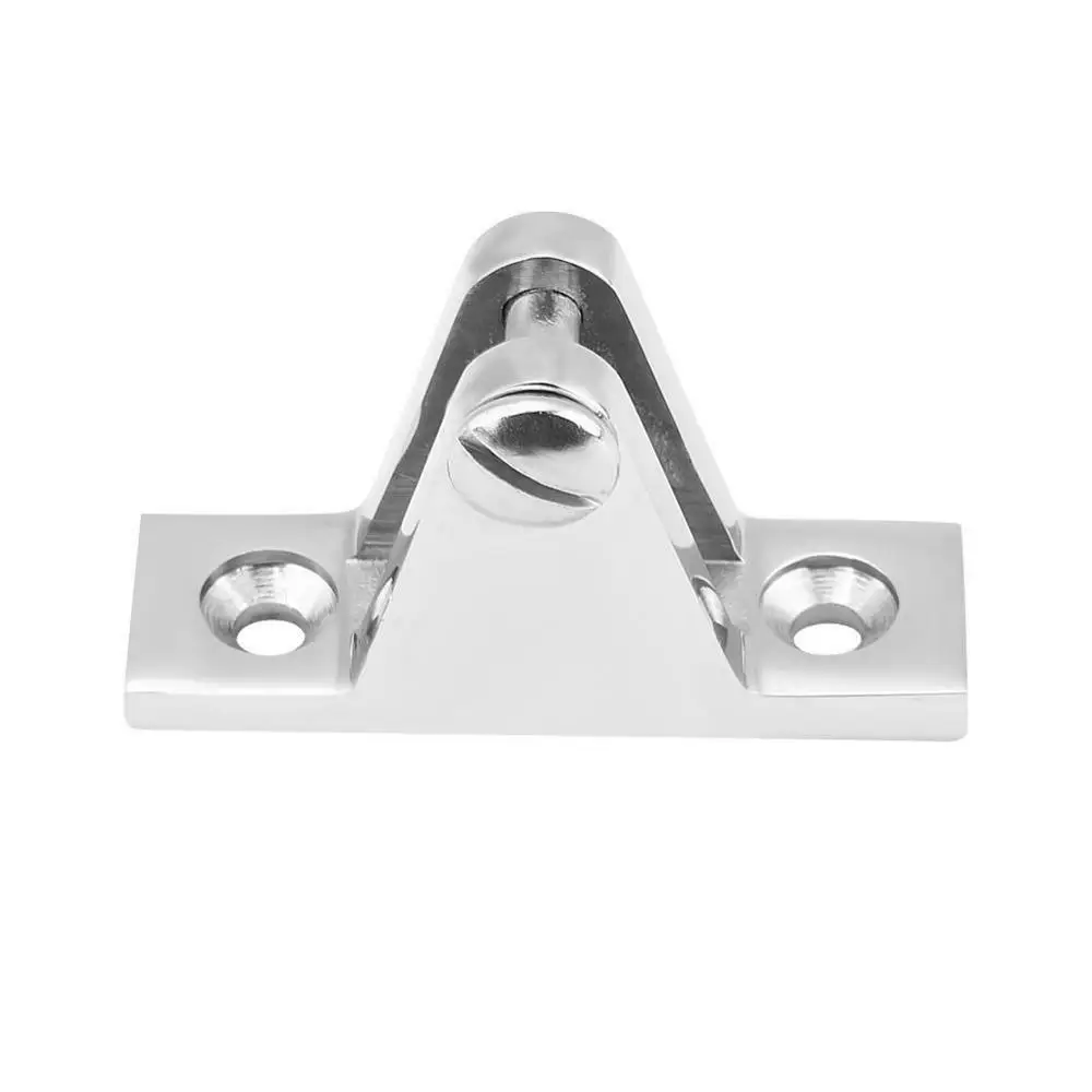 ISURE MARINE Stainless Steel Deck Hinge Boat Bimini Top Fitting 90 Degree