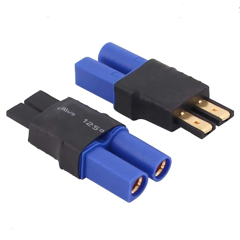 2Pcs Compatible with TRX Traxxas Male Female to XT60 XT90 EC3 EC5 Deans Tamiya Male Female Adapter Connector for Battery Charger