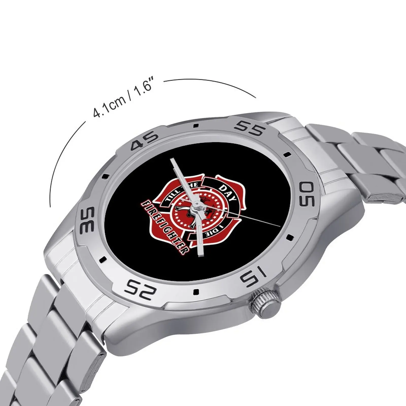 Firefighter Quartz Watch Stainless Design Wrist Watch Boy Business Funny High Quality Wristwatch