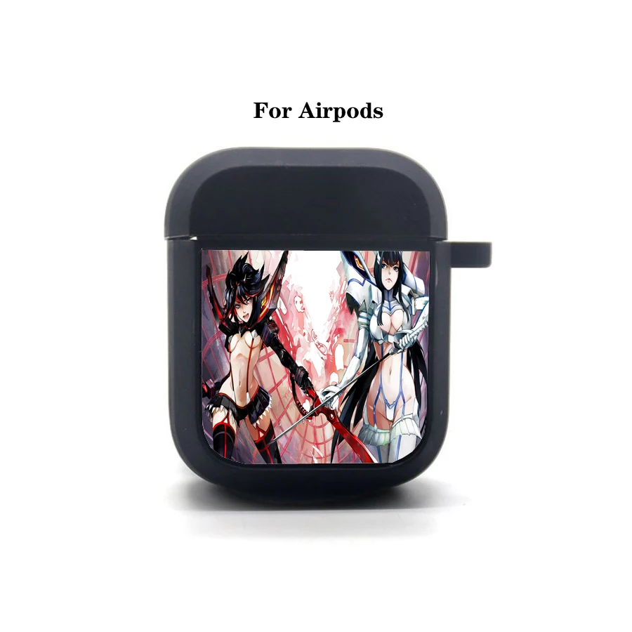 

Чехол с рисунком аниме KILL la KILL AirPods, мягкий силиконовый защитный чехол для наушников Apple гарнитура для AirPods bag с Bluetooth