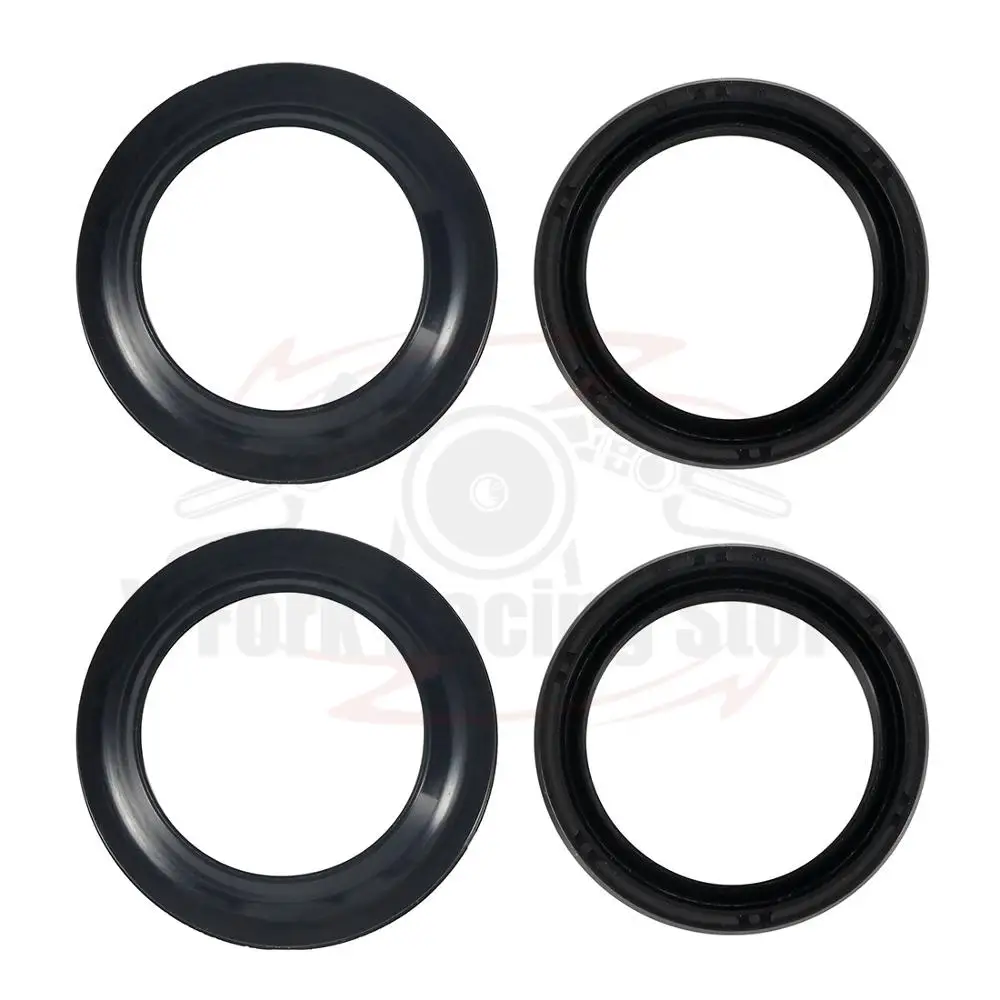 4PCS SET Kit Fork Oil Seals 2PCS & Dust Seals 2 PCS For Yamaha FZX250 ZEAL 1991 1992  SRV250 1992 1993 FZR500 1989-1993