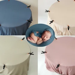 Baby Photo Backdrops Beanbag Stretchy Fabric Newborn Photography Props Posing Beans Blanket Backgrounds Studio Accessories Pose