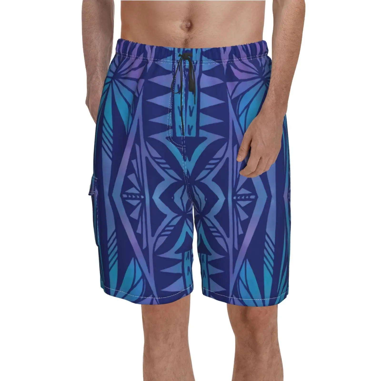 Refined Shorts For Male Polynesian Tribal Clothing Hot Sale Print Swiming Swimsuit Short for Men Free Shipping Gift Custom DIY