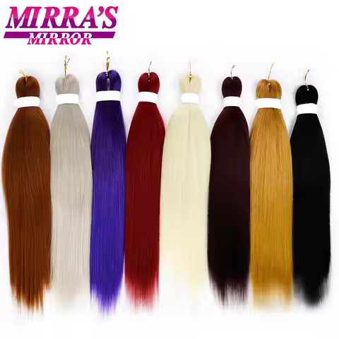 Mirra's Mirror Ombre Braiding Hair Extensions 20"26" Pre-Stretched Synthetic Easy Hair Braids Purple Brown Afro Jumbo Braid Hair
