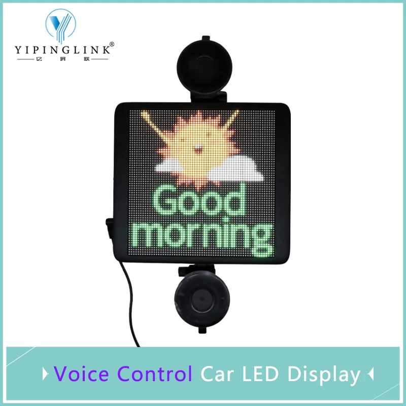 

2021 New Voice Control Bluetooth Dynamic Full Color Car LED Display Creative Car Back Window Advertising Sign