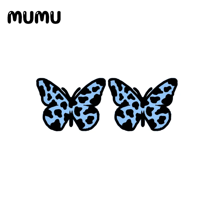 2021 New Cow Print Stud Earring Epoxy Resin Jewelry Black White Acrylic Earrings Handmade Gifts Girl image 4
