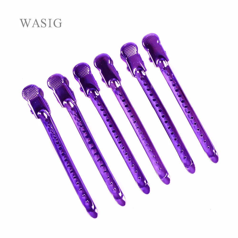 12Pcs Hair Clips Hair Styling Section Clip Steel Flat Metal Single Prong Alligator Hair Clip Barrette for Bows Duck Bill Hairpin