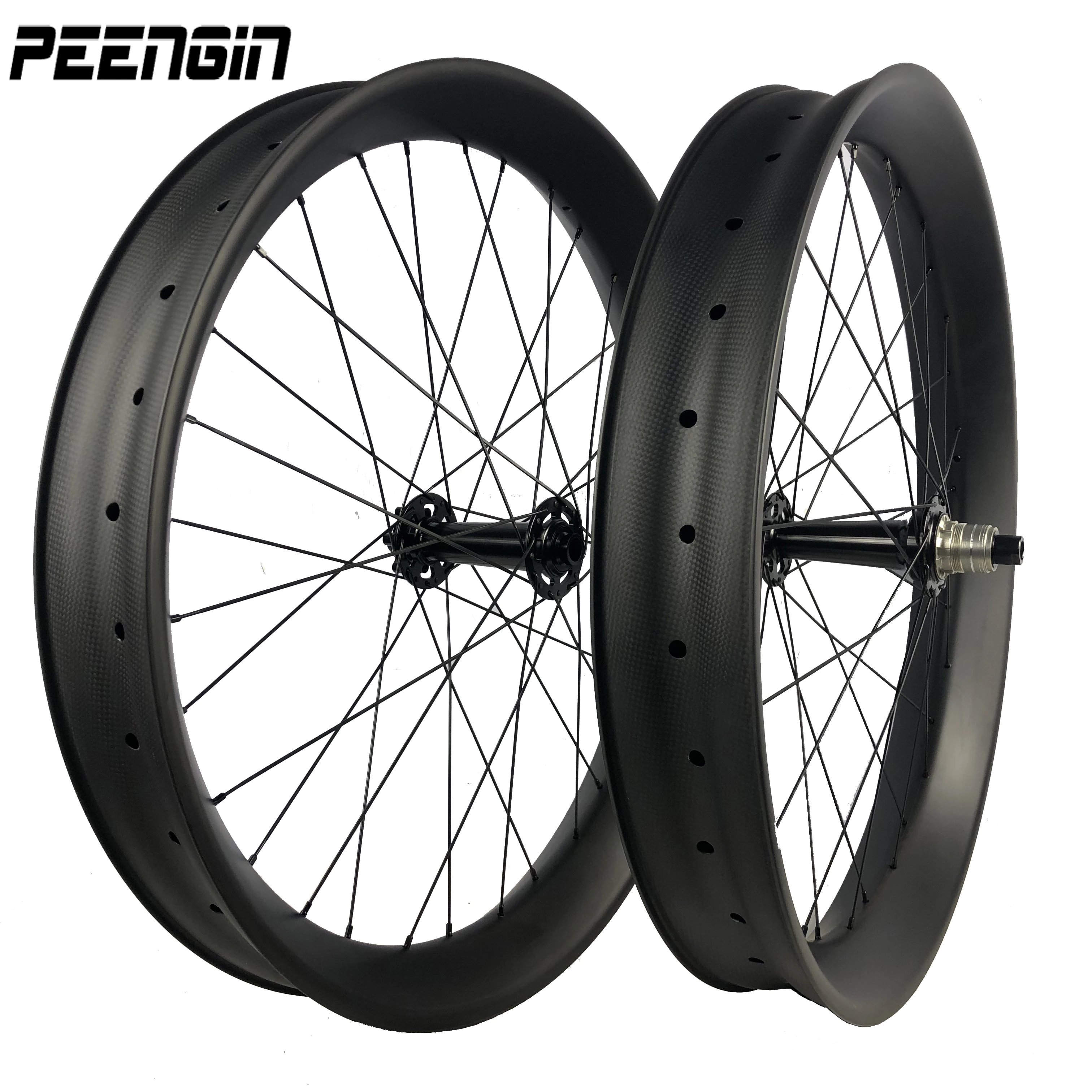 Factory Big Sale Cycling Wheelset 27.5er Carbon Fat Bike Wheel 85mm Wide 40mm Deep Hookless Tubeless Compatible Cross Country XC