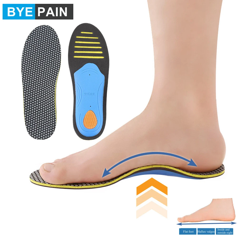 1Pair Orthotic Insole for Flat Feet Arch Support Orthopedic Shoes Sole Insoles for Feet Men Women Plantar Fasciitis Cushion Pads