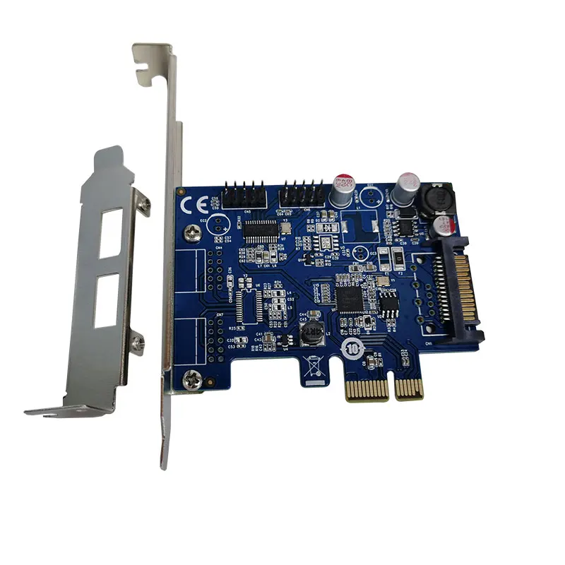 PCIe 2 ports usb internal 2 port 9pin 9-pin USB2.0 expansion card Bluetooth usb WIFI PCI-E adapter converter card