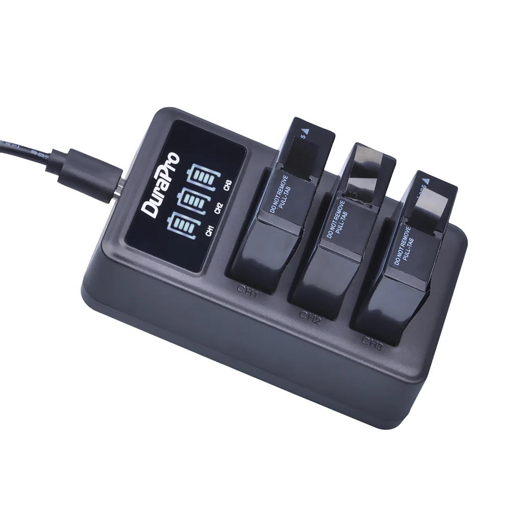 4 шт. AZ16 AZ16-1 батареи для оригинального Xiaomi YI lite 2 4K + LED USB 3 слота зарядное устройство для Xiao yi 4k батарея для экшн-камеры