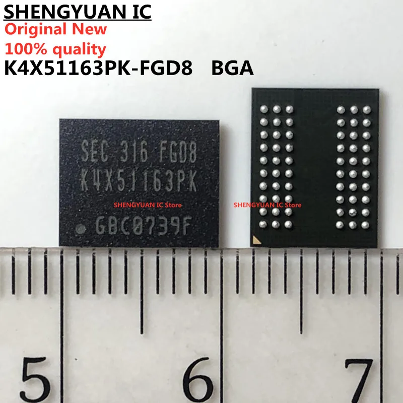 

5 pcs/lot K4X51163PK-FGD8 K4X51163PK FGD8 BGA Memory chip 100% new imported original 100% quality