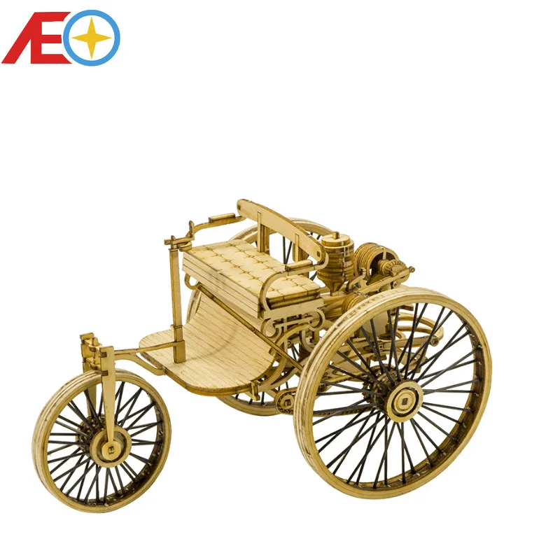 

Wooden Toys Building DIY Craft Wood Furnishing Christmas Gift Present Static Model Kit Car Vintage II