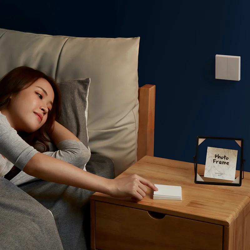 Aqara Interruttore da parete D1 Zigbee Pulsante luce wireless intelligente Telecomando compatibile con l'app Mijia HomeKit WiFi