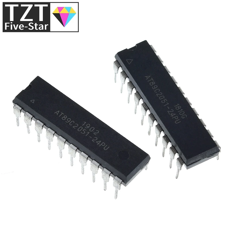 1/3 Stück AT89C2051-24PU AT89C2051 Spannungsreglermodul – Detail 1