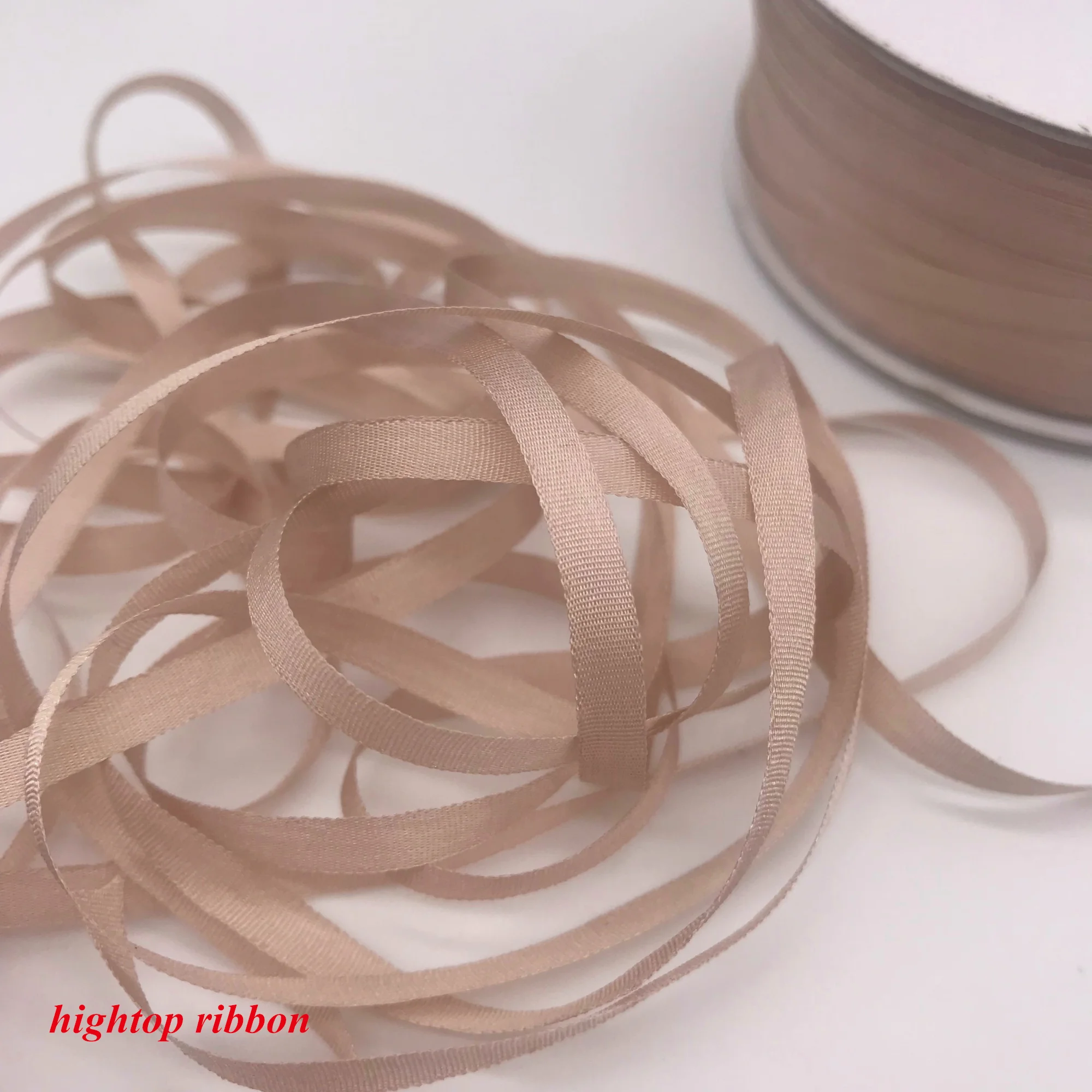 New arrival color 4mm silk ribbon 100% Real Pure Silk Ribbon for Embroidery Handcraft