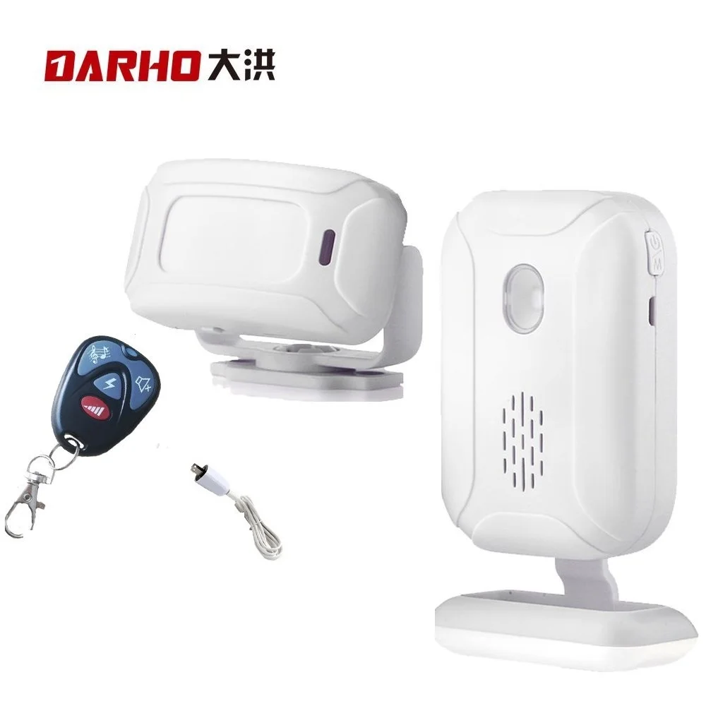 Darho Wireless Welcome IR Infrared Motion Sensor Doorbell Alarm 280M Range Security Alarms For Home Shop Store Magnetic Chime