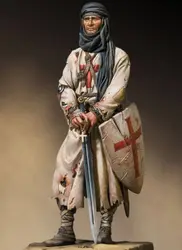1/18 90mm ancient officer Warrior with base Resin figure Model kits Miniature gk Unassembly Unpainted