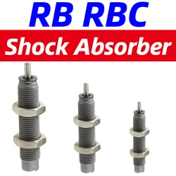 Pneumatic Hydraulic Shock Absorber Adjustable Hydraulic Buffer RB Series RB0805 RB1007 With Cap RBC1007 RBC2725