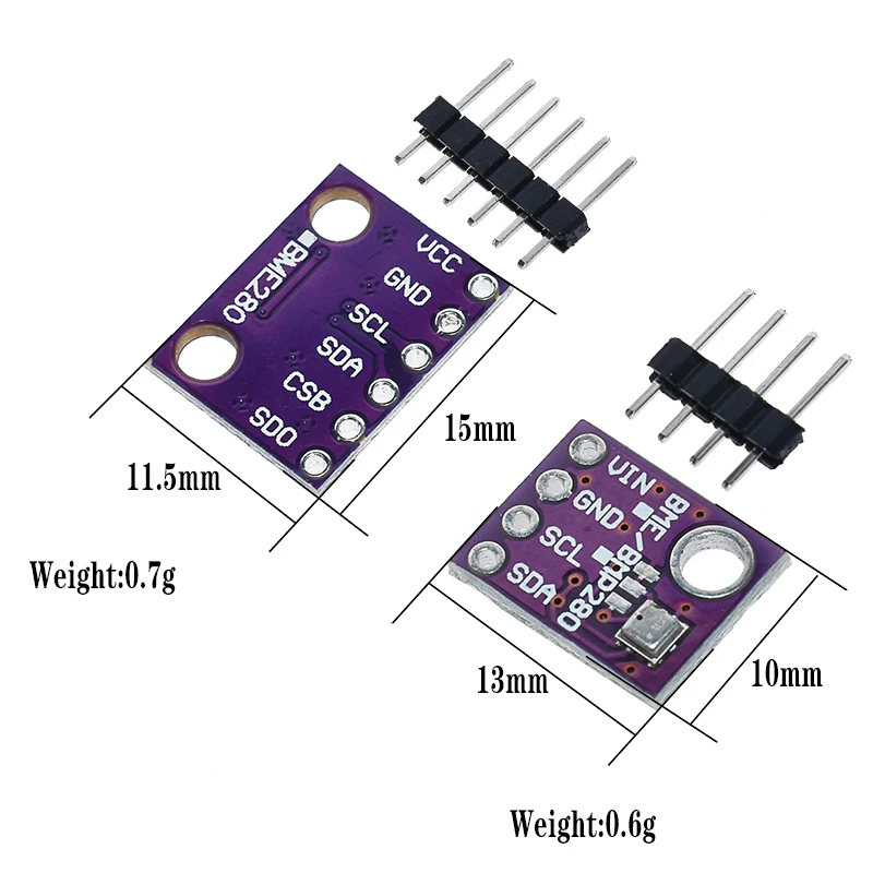 official GY-BME280-3.3 BME280 5V 3.3V Digital Sensor Temperature Humidity Barometric Pressure Sensor Module I2C SPI 1.8-5V